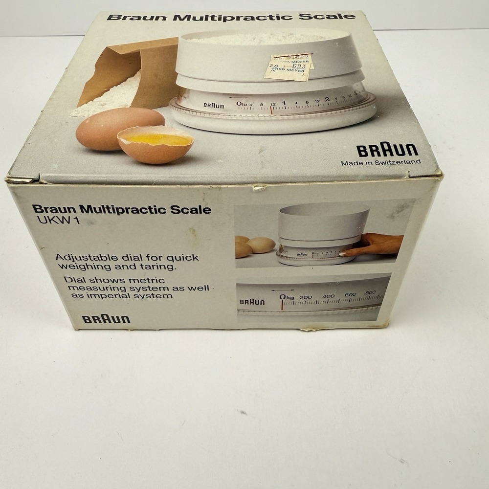 Braun Multipractic Scale UKW1 Type 4243 Made in Switzerland New Open Box - Picture 2 of 11